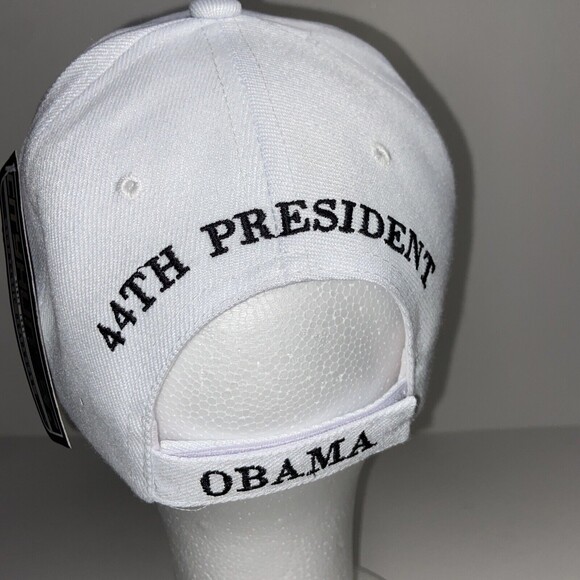 City Hunter Obama 44th President Black Cap Hat Adjustable Strap NWT - Picture 4 of 5